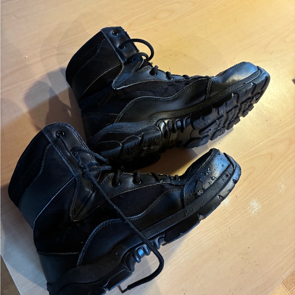 Interceptor Men's Black Leather work Boots size 10.5 m - Picture 6 of 9
